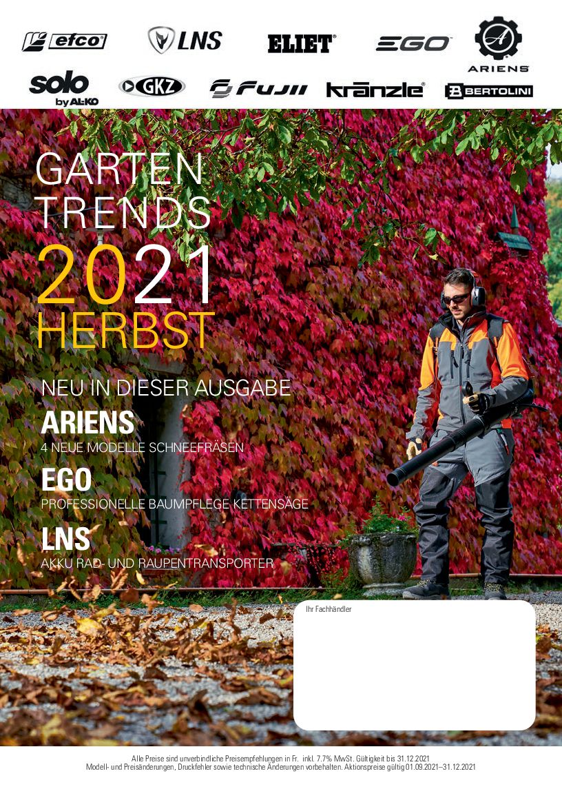 Forrer AG Garten Trends Herbst 2021 